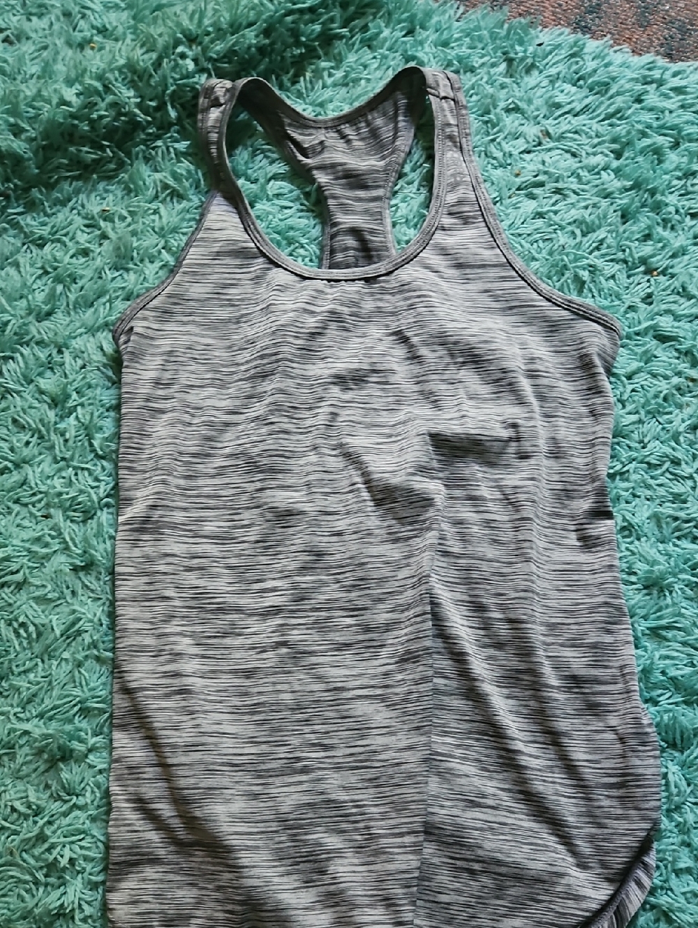 Athleta Gray Space-Dye Racerback Tank Top